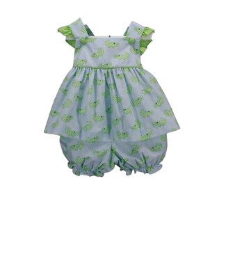 Charming Little One Baby Blue Croc Mary Set