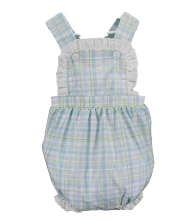 Blue and Green Plaid Bubble