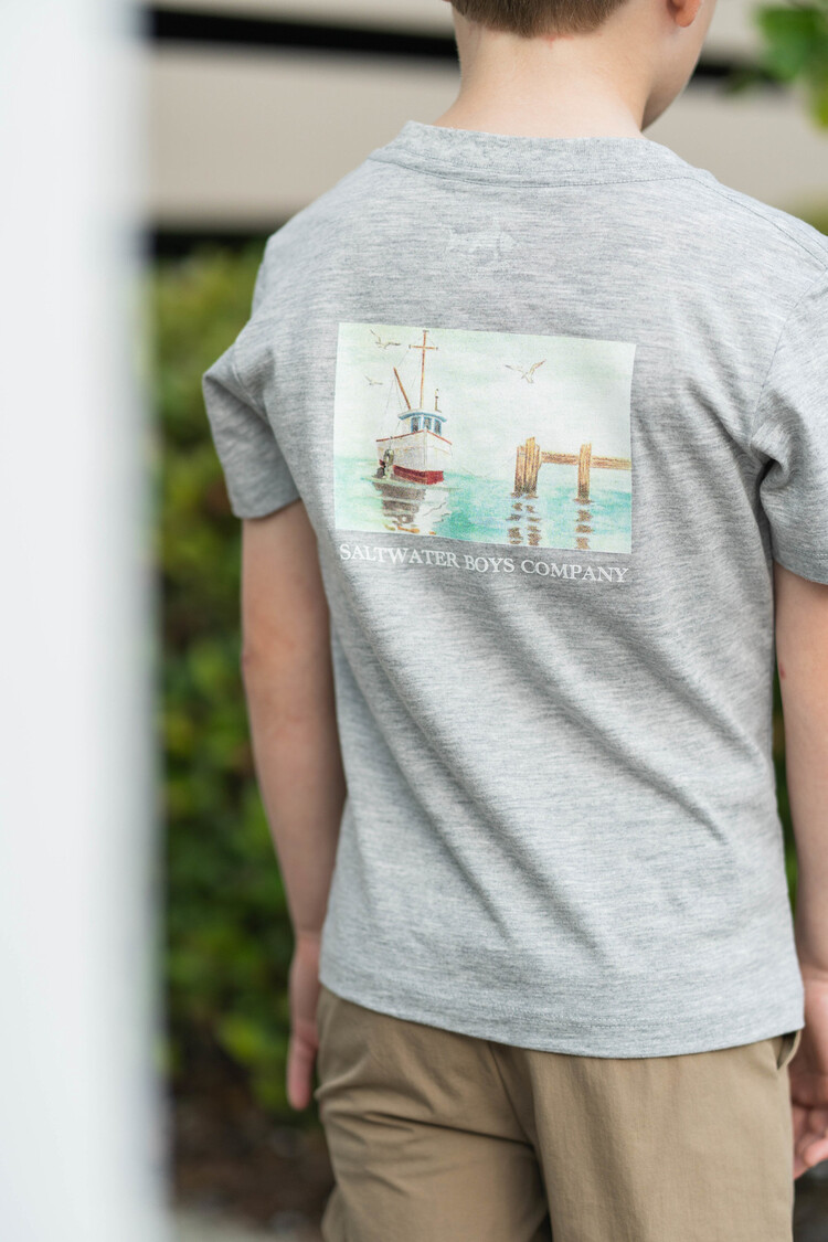 Saltwater Boys Co. Shrimp Boat Short Sleeve Graphic Tee
