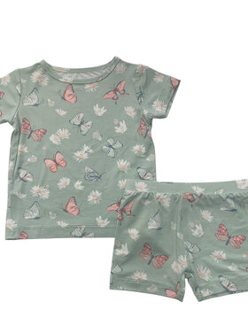 Sweet Bamboo Butterfly Daisy Mint Pajama