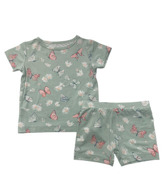 Sweet Bamboo Butterfly Daisy Mint Pajama