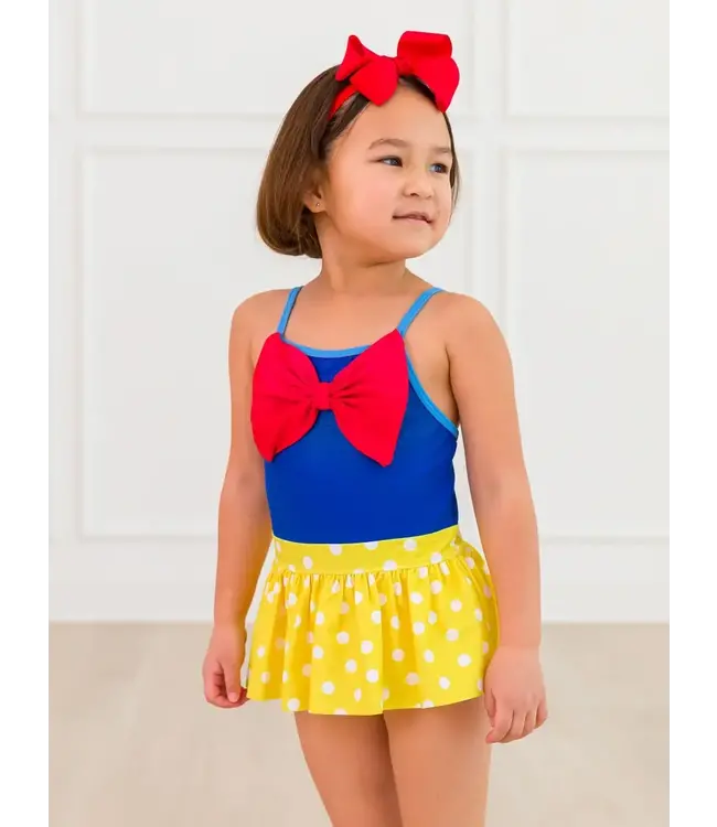 Apple Princess Red Bow Swimsuit
