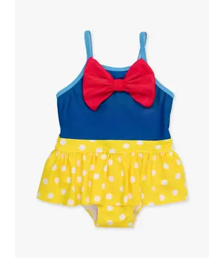 Rufflebutts Apple Princess Red Bow Swimsuit