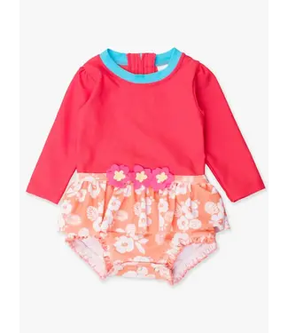 RuffleButts + RuggedButts Island Princess Flower Swimsuit