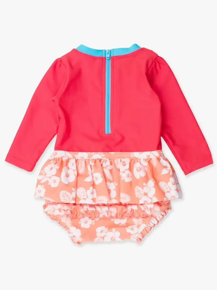 RuffleButts + RuggedButts Island Princess Flower Swimsuit