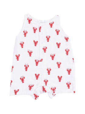 Angel Dear Crawfish Muslin Sleeveless Shortie Romper