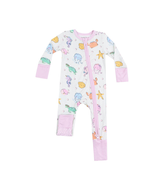 Sea Creatures Zipper Romper