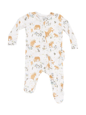 Angel Dear Pretty Ponies Zipper Ruffle Footie