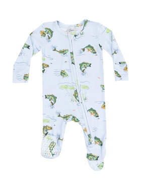 Baby Club Chic Bass Zipper Footie