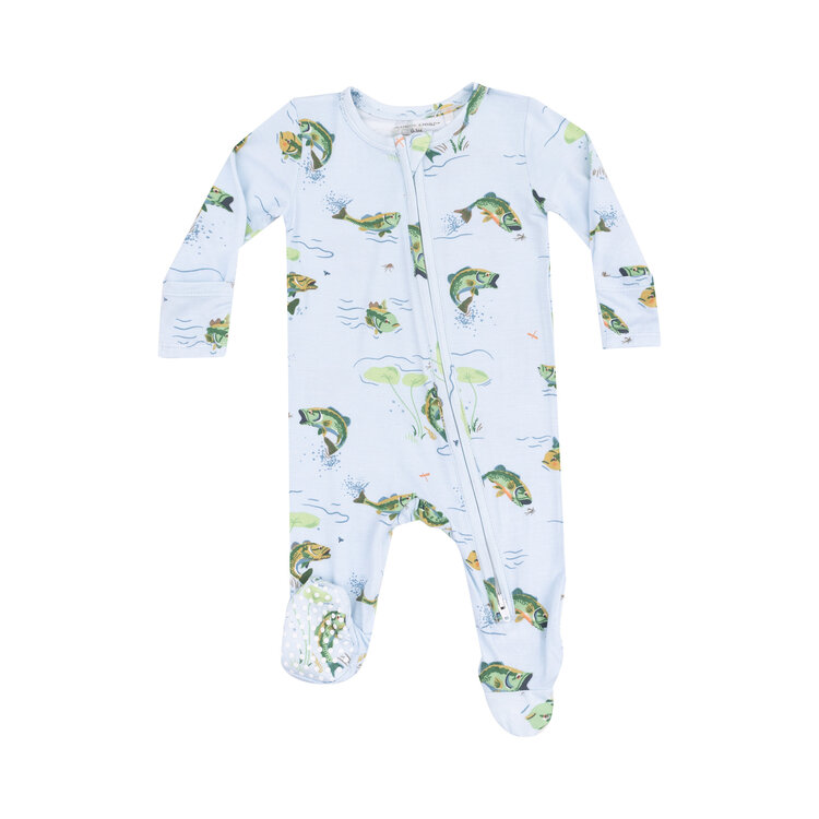 Baby Club Chic Bass Zipper Footie