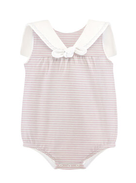 Baby Club Chic Pink Stripes Sailor Bubble