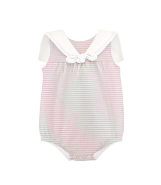 Baby Club Chic Pink Stripes Sailor Bubble