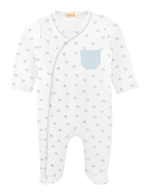 Baby Club Chic Blue Little Stars Crossed Footie
