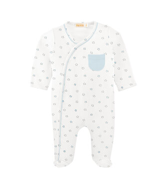 Baby Club Chic Blue Little Stars Crossed Footie