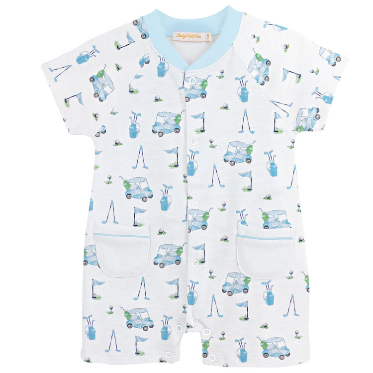 Baby Club Chic Golf Romper w/ Pockets