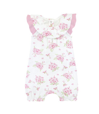 Baby Club Chic Hydrangeas Romper w/ Ruffles