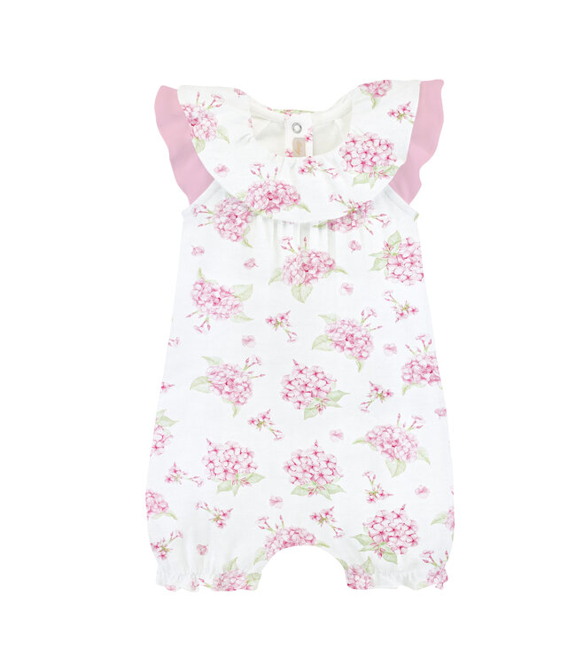 Hydrangeas Romper w/ Ruffles
