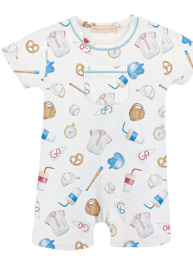 Baby Club Chic Home Run Baseball Romper