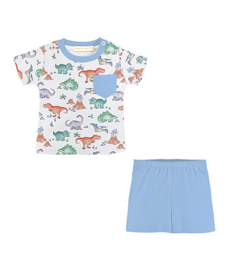 Baby Club Chic Dino's Kingdom Tee and Short Set