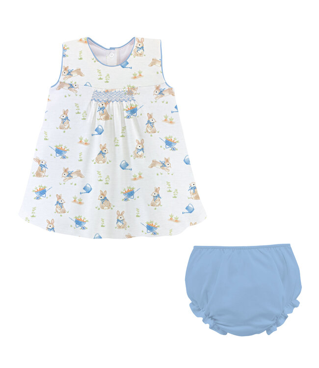 Bunny's Garden Smocked Dress