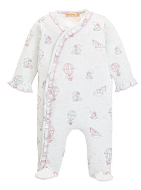 Baby Club Chic Dreamy Air Balloons Pink Ruffle Footie