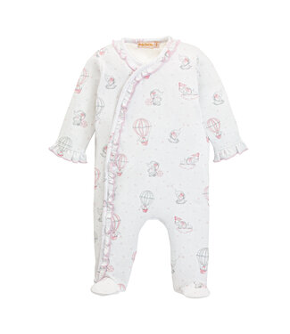 Baby Club Chic Dreamy Air Balloons Pink Ruffle Footie