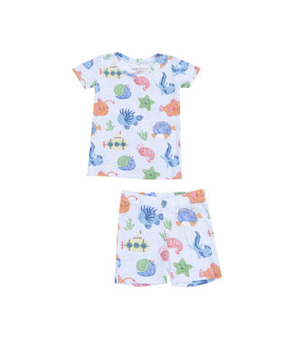 Angel Dear Cute Ocean Creatures Loungewear Short Set