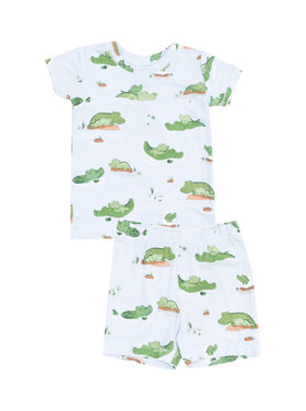 Angel Dear Alligator Blue Loungewear Short Set