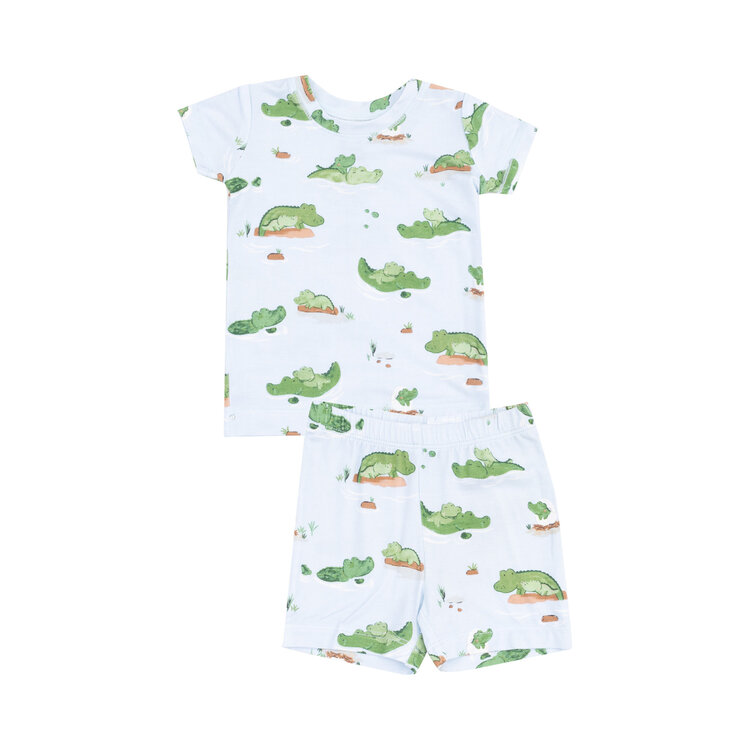 Angel Dear Alligator Blue Loungewear Short Set