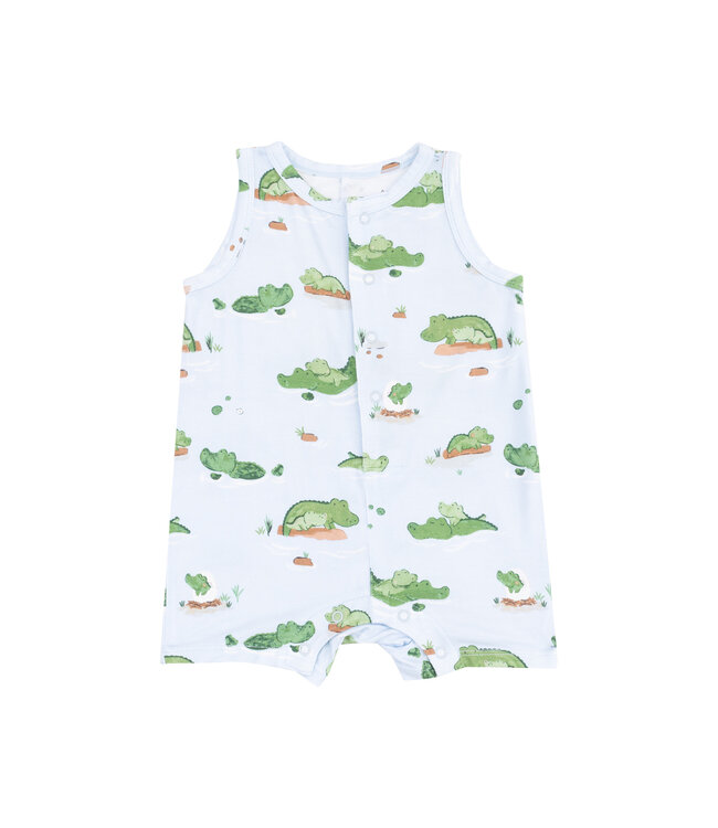 Alligator Sleeveless Shortie Romper