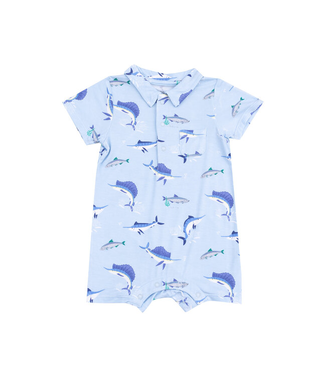 Deep Sea Fishing Polo Shortie