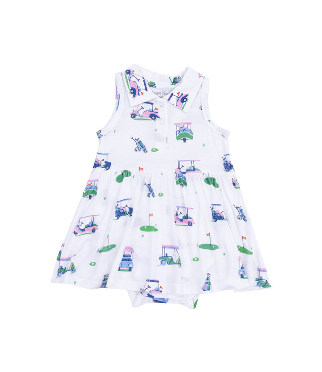 Vintage Golf Carts Pink Bodysuit Dress