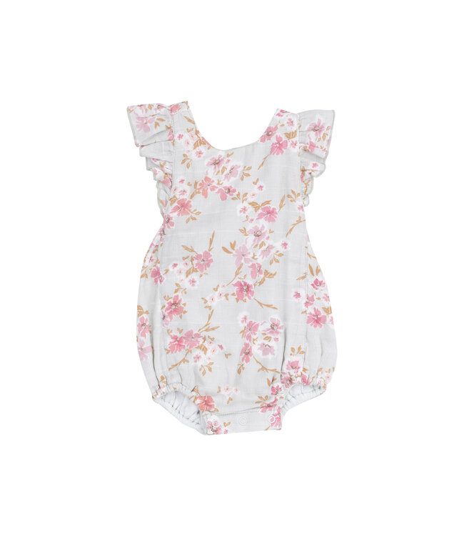 Pink Phlox Floral Sunsuit