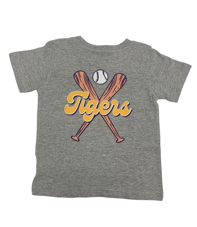 Life in the South Tigers Ball Bat Short Sleeve Tee