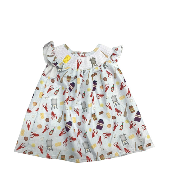 Crawfish Smocked Dress