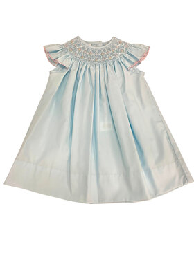 Petit Bebe Lucia Light Blue Bishop Dress