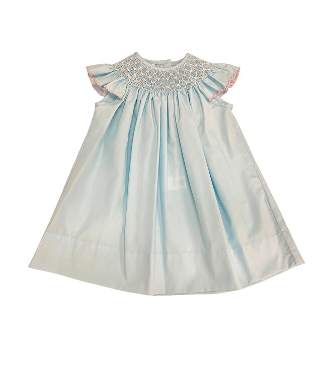 Lucia Light Blue Bishop Dress