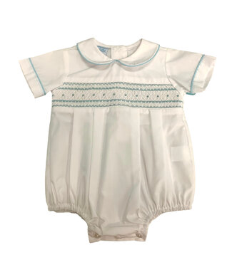 Petit Bebe Brady White Poplin Bubble