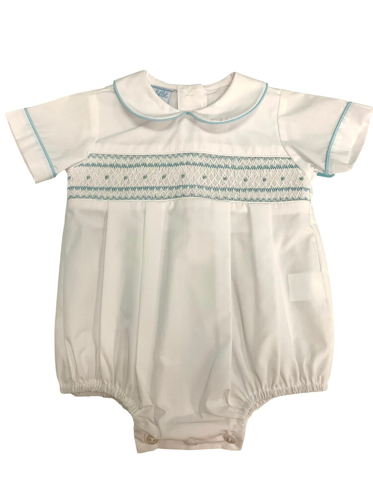 Petit Bebe Brady White Poplin Bubble