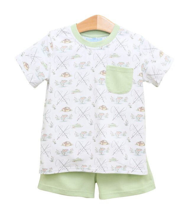 Gone Fishing Pocket Short Set