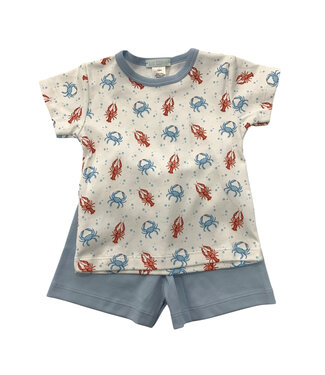 LuLu BeBe Crabs Pima Shirt/Short Set