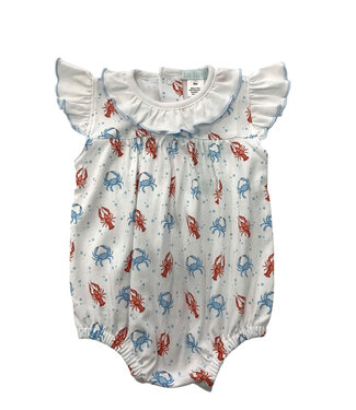 LuLu BeBe Crabs Pima Ruffle Bubble