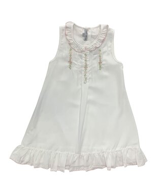Sweet Dreams Embroidered Flower Vine Gown