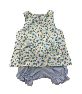 Sweet Dreams Glory Blue Floral Bloomer Set