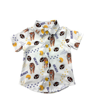 Delta Jax Tiger Collared Shirt