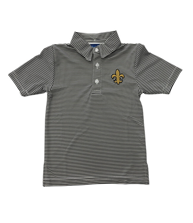 Stripe Polo Fleur de Lis Shirt
