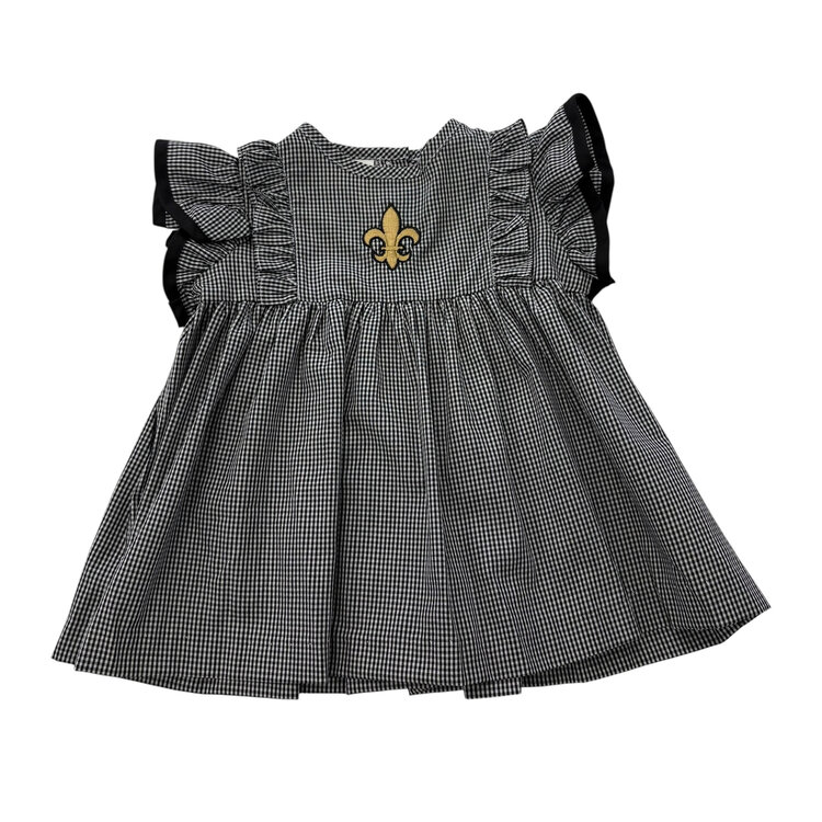 Vive Le Fete Fleur de Lis Ruffle Dress