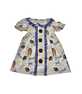 Delta Jax LSU Tiger Paw Dress