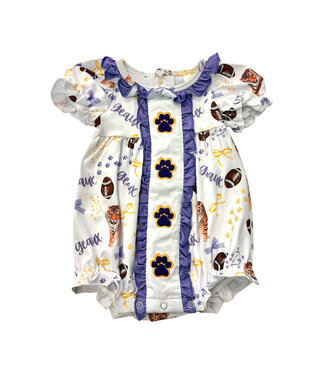 Delta Jax LSU Tiger Paw  Bubble