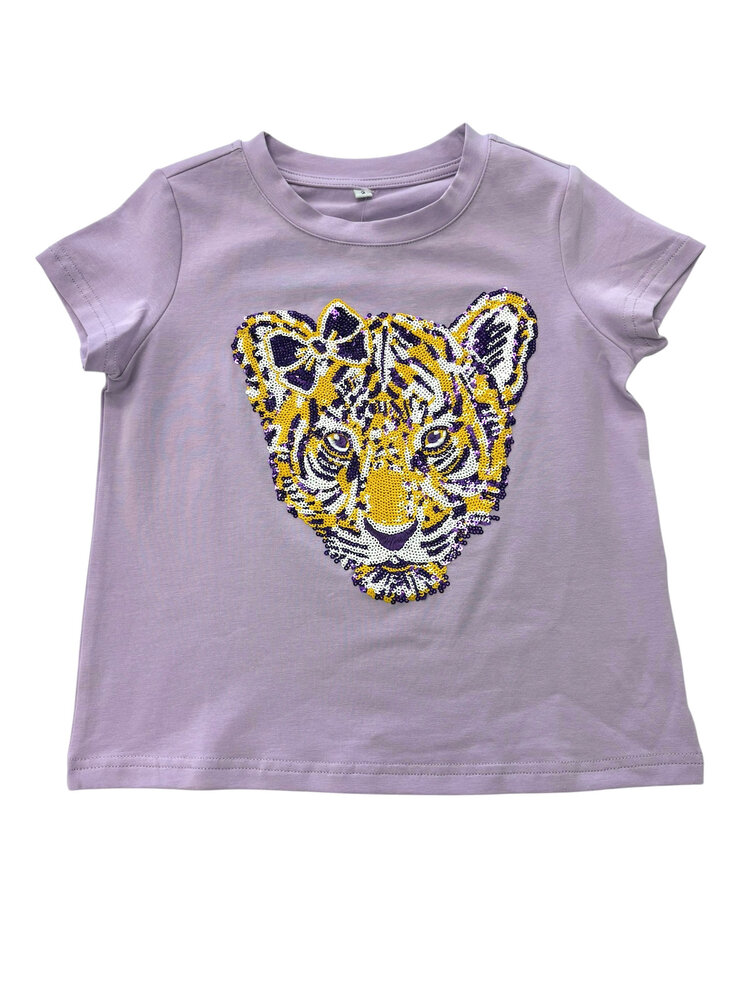 Babys Corner Sequin Tiger Shirt